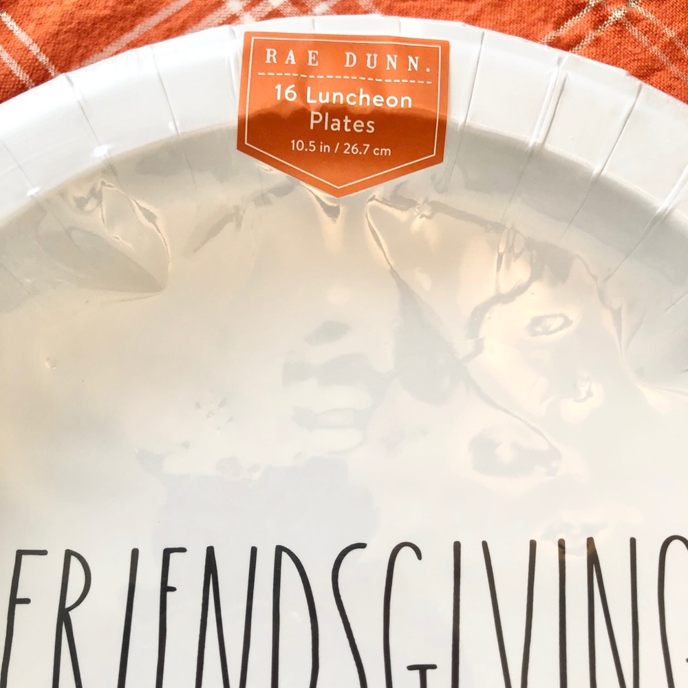 🆕Rae Dunn FRIENDSGIVING Party Plates Bundle - Picture 5 of 5
